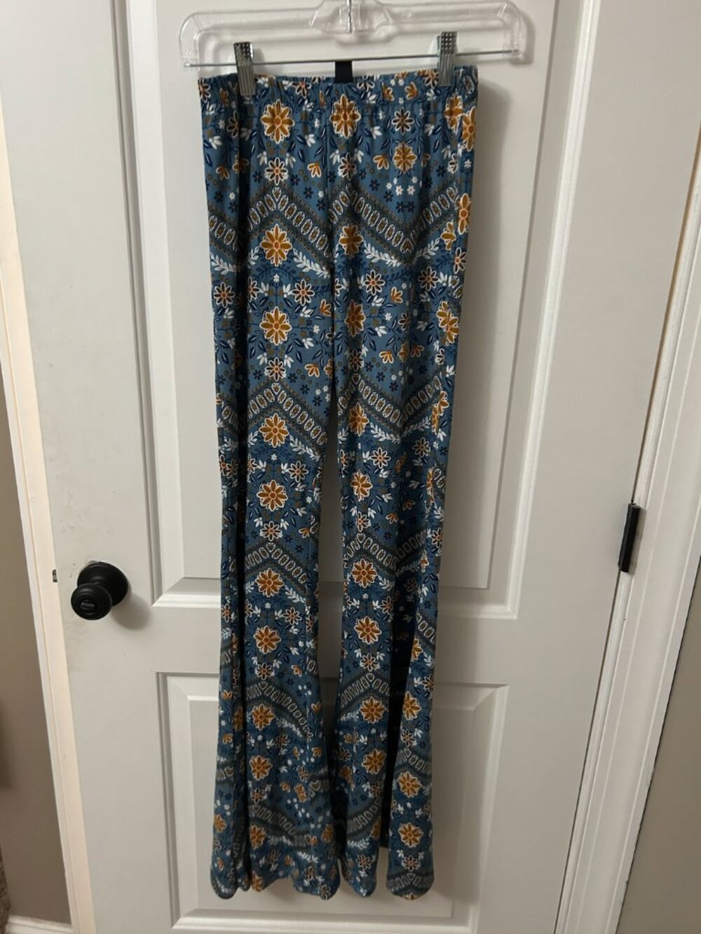 Windsor | Bohemian Floral Flare Pants | Size: M